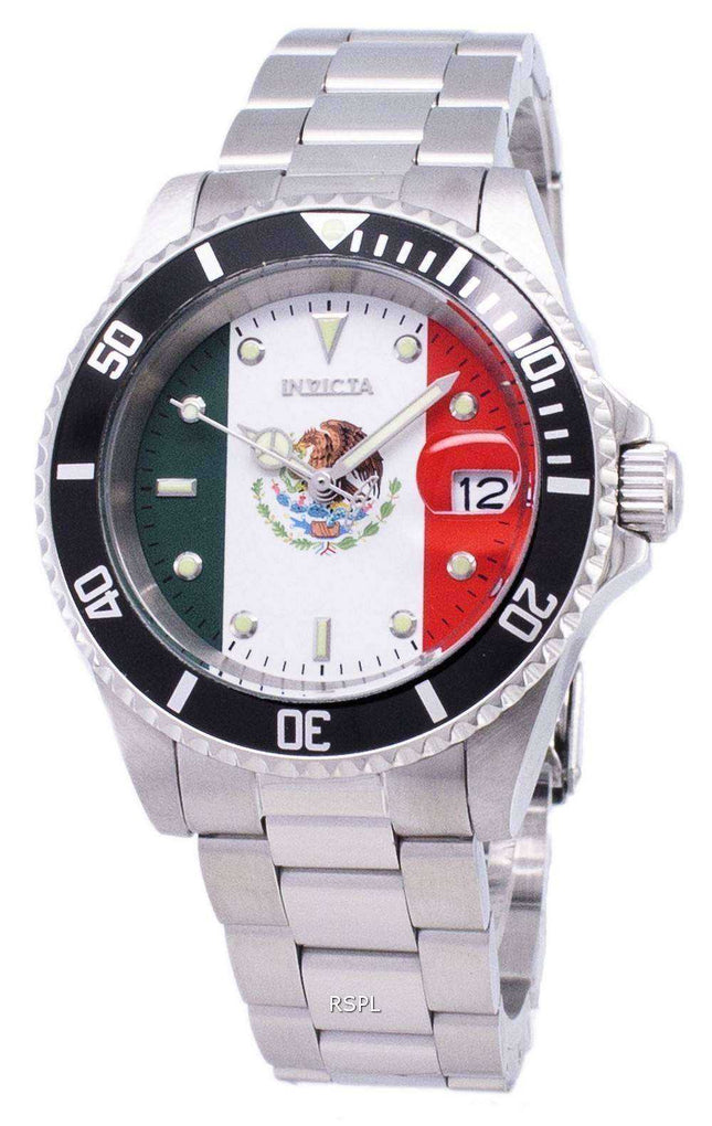 Invicta Pro Diver 28702 Limited World Soccer Mexico Edition Orologio da uomo automatico 200M
