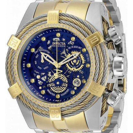 Orologio da uomo Invicta Reserve Bolt 30071, cronografo al quarzo con accenti di diamanti, 200M