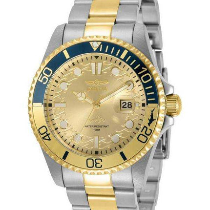 Orologio da uomo Invicta Pro Diver con quadrante color oro al quarzo 30948 100M