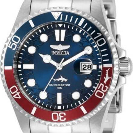 Orologio da uomo Invicta Pro Diver in acciaio inossidabile con quadrante blu al quarzo 30951 100M