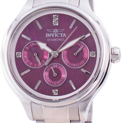 Orologio da donna Invicta Angel 30957 con diamanti al quarzo e accenti