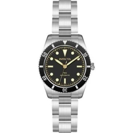Orologio da uomo Invicta Vintage Pro Diver in acciaio inossidabile con quadrante nero automatico Diver&#39;s 31290 200M