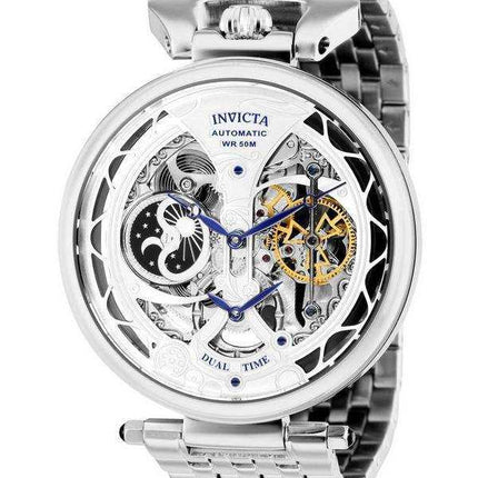 Invicta Objet D Art Silver Skeleton Dial Automatic 32300 Orologio da uomo