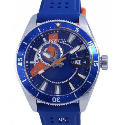 Orologio da uomo Invicta Pro Diver Silicon quadrante blu automatico INV33511 100M da uomo
