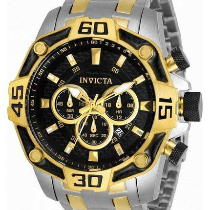 Orologio da uomo Invicta Pro Diver Cronografo al quarzo in acciaio inossidabile bicolore 33853 100M