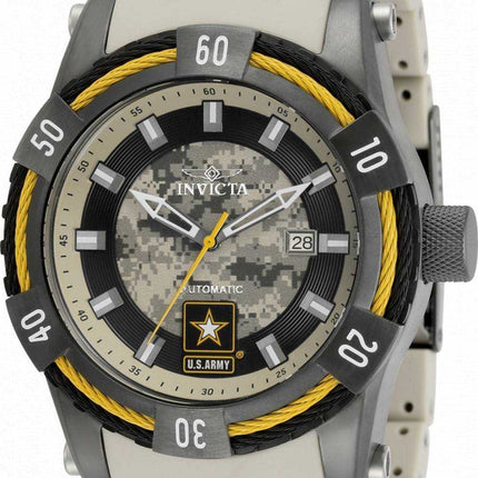 Orologio da uomo Invicta US Army Camouflage con quadrante automatico 34108 100M
