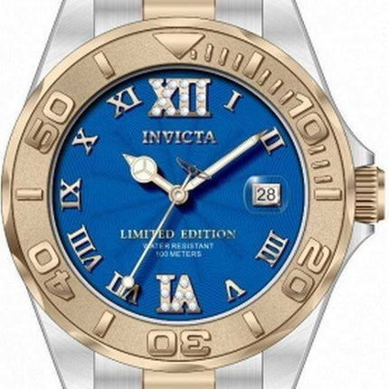 Orologio da donna Invicta Pro Diver in edizione limitata con quadrante blu al quarzo 34261 100M