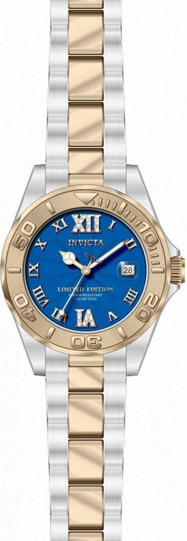 Orologio da donna Invicta Pro Diver in edizione limitata con quadrante blu al quarzo 34261 100M
