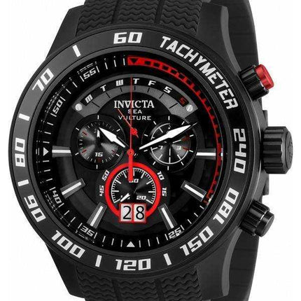 Orologio da uomo Invicta Sea Vulture cronografo quadrante nero quarzo 35026 100M