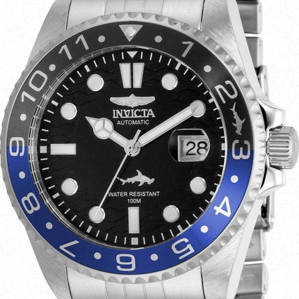 Orologio da uomo Invicta Pro Diver con quadrante nero in acciaio inossidabile automatico 35150 100M