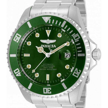 Orologio da uomo automatico Invicta Pro Diver con quadrante verde in acciaio inossidabile 35719 200M