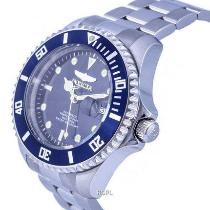 Orologio da uomo Invicta Pro Diver in acciaio inossidabile quadrante blu automatico INV35721 200M da uomo