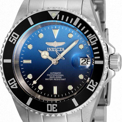 Orologio da uomo automatico Invicta Pro Diver con quadrante blu in acciaio inossidabile 35844 200M