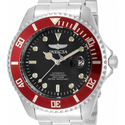 Orologio da uomo 35854 200M Invicta Pro Diver Professional con quadrante nero automatico da sub