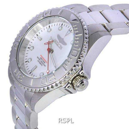 Orologio da donna Invicta Pro Diver quadrante bianco automatico professionale Diver 36763 200M da donna