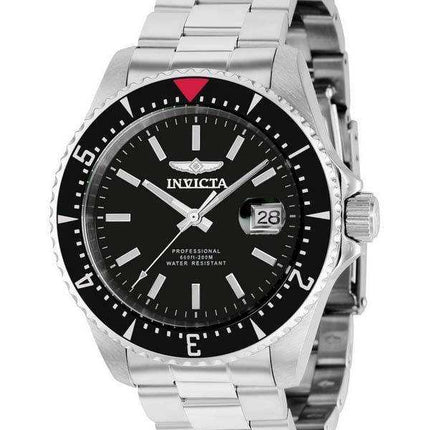 Orologio da uomo Invicta Pro Diver Professional in acciaio inossidabile con quadrante nero Automatic Diver's 36780 200M