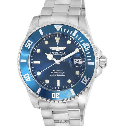 Orologio da uomo Invicta Pro Diver in acciaio inossidabile con quadrante blu automatico 36972 200M da uomo