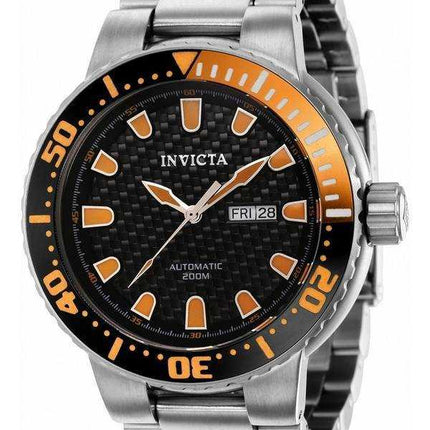 Orologio da uomo Invicta Pro Diver quadrante nero automatico 37440 200M da uomo