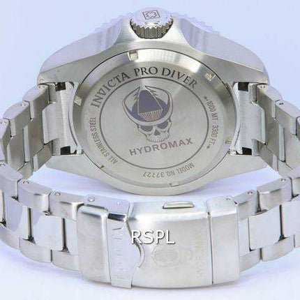 Orologio da polso da uomo Invicta Hydromax in acciaio inossidabile con quadrante blu al quarzo 37727 1000M