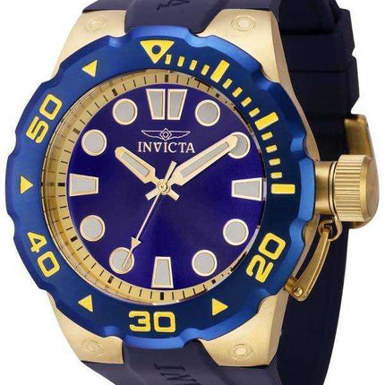 Orologio da uomo Invicta Pro Diver in silicone con quadrante nero al quarzo 37740 Diver's 200M