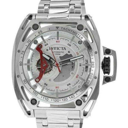 Orologio da uomo Invicta S1 Rally in acciaio inossidabile con quadrante argento automatico 38146 100M