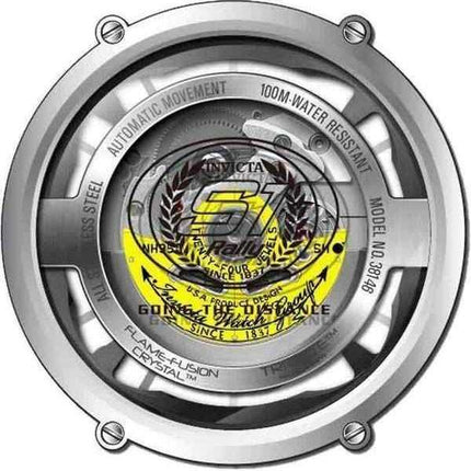 Orologio da uomo Invicta S1 Rally in acciaio inossidabile con quadrante argento automatico 38146 100M