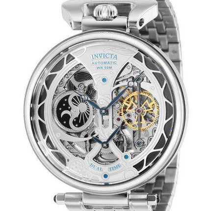 Invicta Objet D Art Silver Skeleton Dial Automatic 38325 Orologio da uomo