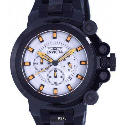 Orologio da uomo Invicta Coalition Forces cronografo al quarzo con quadrante bianco in silicone INV38375 100M