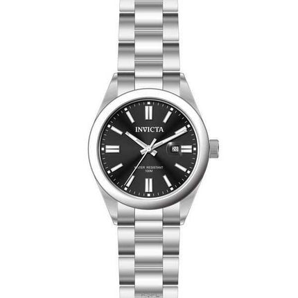Orologio da uomo Invicta Pro Diver in acciaio inossidabile con quadrante nero al quarzo 38454 100M