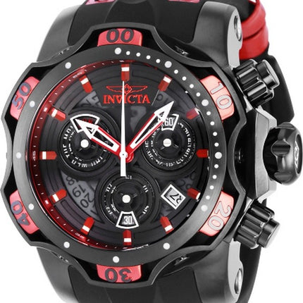 Orologio da uomo Invicta Venom Chronograph quadrante nero Quartz Diver 38717 1000M da uomo