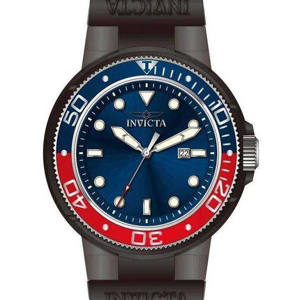 Orologio da uomo Invicta Pro Diver in silicone con quadrante blu al quarzo 38883 100M