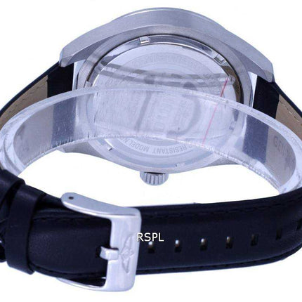 Orologio da uomo Invicta Aviator Tachimetro in pelle quadrante nero al quarzo INV38976 100M da uomo