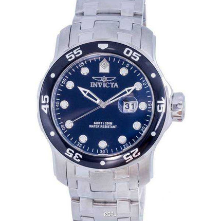 Orologio da uomo Invicta Pro Diver in acciaio inossidabile con quadrante nero al quarzo INV39083 200M