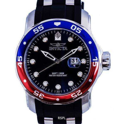 Orologio da uomo Invicta Pro Diver Silicon quadrante nero al quarzo INV39103 200M da uomo