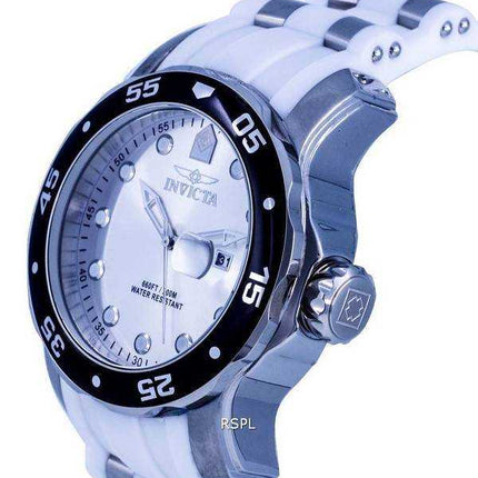 Orologio da uomo Invicta Pro Diver Silicon Silver Dial Quartz INV39411 200M da uomo