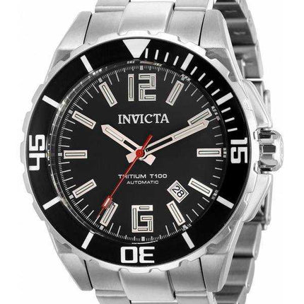Orologio da uomo Invicta Pro Diver Tritium T100 quadrante nero automatico 39416 100M