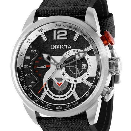 Orologio da uomo Invicta Aviator Chronograph quadrante nero al quarzo 39652 100M da uomo
