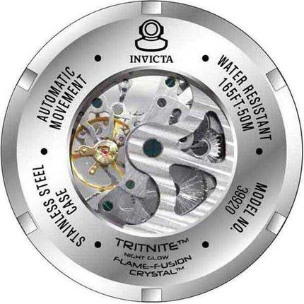 Orologio da uomo automatico 39920 con quadrante scheletro in acciaio inossidabile Invicta Pro Diver