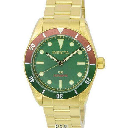 Orologio da uomo Invicta Pro Diver Zager Exclusive Gold Tone Green Dial Automatic Diver's 40489 200M Orologio da uomo