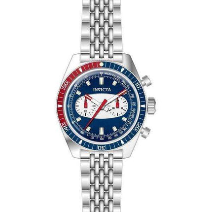 Orologio da uomo Invicta Speedway in acciaio inossidabile con quadrante blu al quarzo 40526 100M