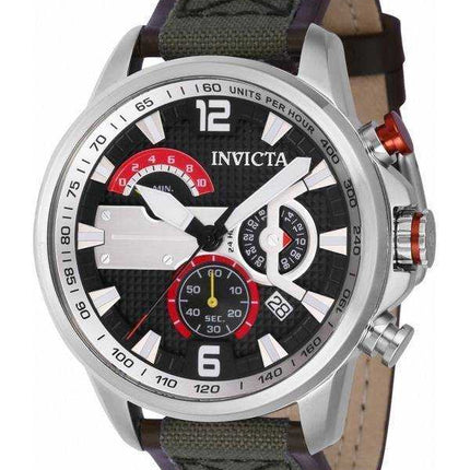 Orologio da uomo Invicta Aviator Chronograph quadrante nero al quarzo 41685 100M da uomo