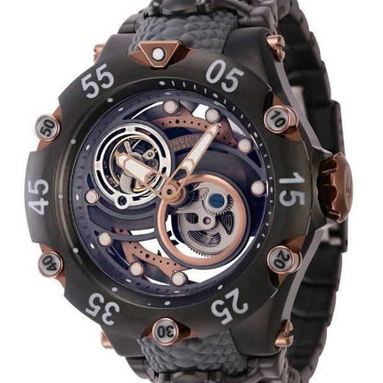 Orologio da uomo Invicta Reserve Venom Cobra cinturino in silicone canna di fucile e quadrante marrone automatico subacqueo 4391