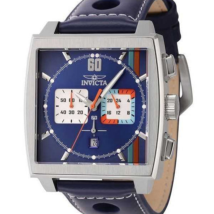 Orologio da uomo Invicta S1 Rally Cronografo GMT cinturino in pelle quadrante multicolore al quarzo 44299 100M