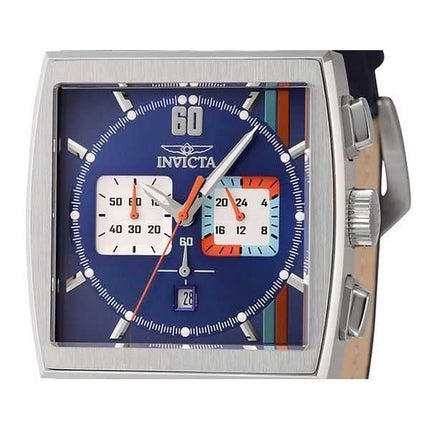 Orologio da uomo Invicta S1 Rally Cronografo GMT cinturino in pelle quadrante multicolore al quarzo 44299 100M