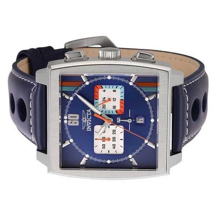 Orologio da uomo Invicta S1 Rally Cronografo GMT cinturino in pelle quadrante multicolore al quarzo 44299 100M