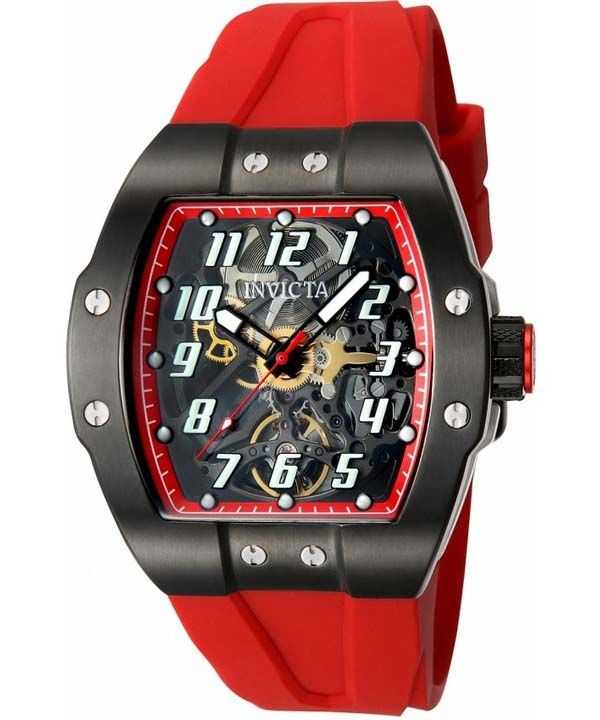 Orologio da uomo automatico 44649 con quadrante scheletro in silicone Invicta JM Correa