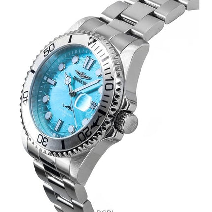 Orologio da uomo Invicta Pro Diver in acciaio inossidabile con quadrante blu chiaro al quarzo 44715 100M