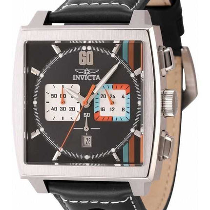 Orologio da uomo Invicta S1 Rally cronografo cinturino in pelle quadrante multicolore al quarzo 44747 100M