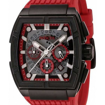 Orologio da uomo Invicta S1 Rally Gravity Defier Cronografo Multifunzione Quadrante Rosso Scheletrato Quarzo 44887 100M