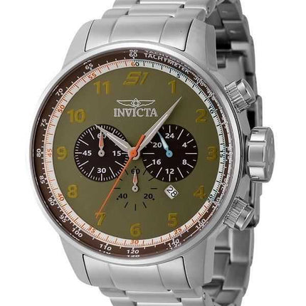 Orologio da uomo Invicta S1 Rally Chronograph in acciaio inossidabile con quadrante verde al quarzo 44951 100M